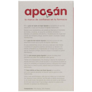 Aposán Gasas De Tejido Sin Tejer Estériles Alta Absorción 50Uds