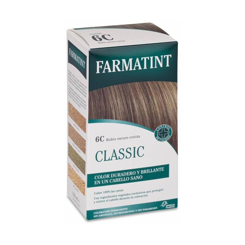 Farmatint Gel Coloración Permanente 6C-Rubio Oscuro Ceniza 5 U