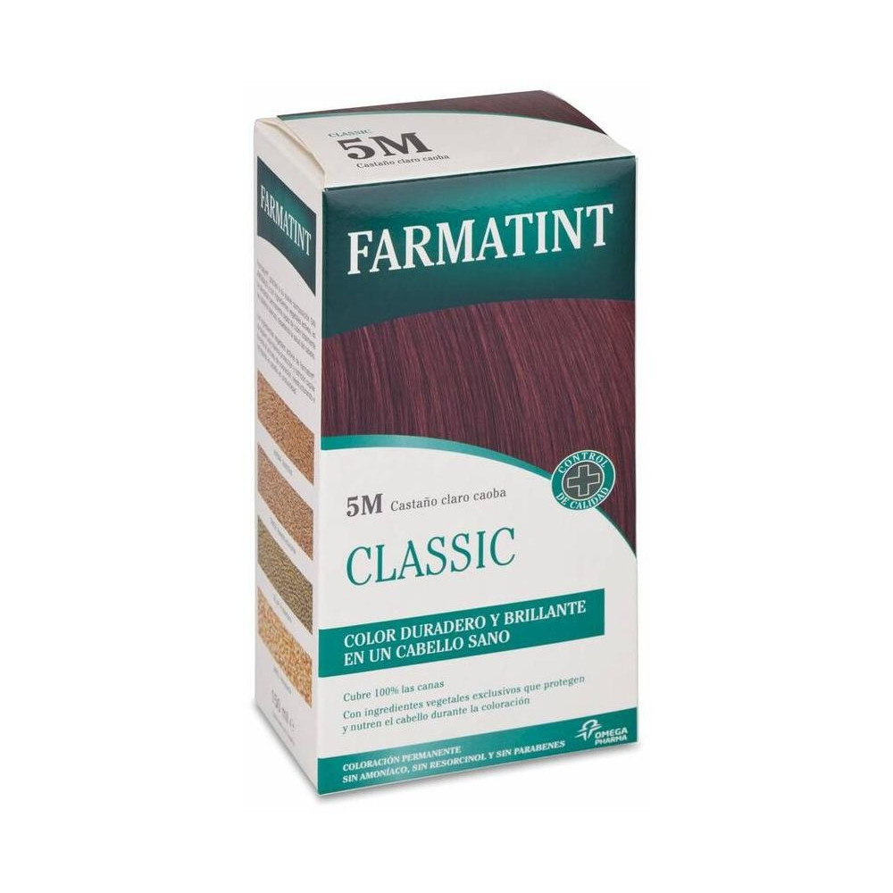 Farmatint Gel Coloración Permanente 5M-Castaño Claro Caoba 5 U