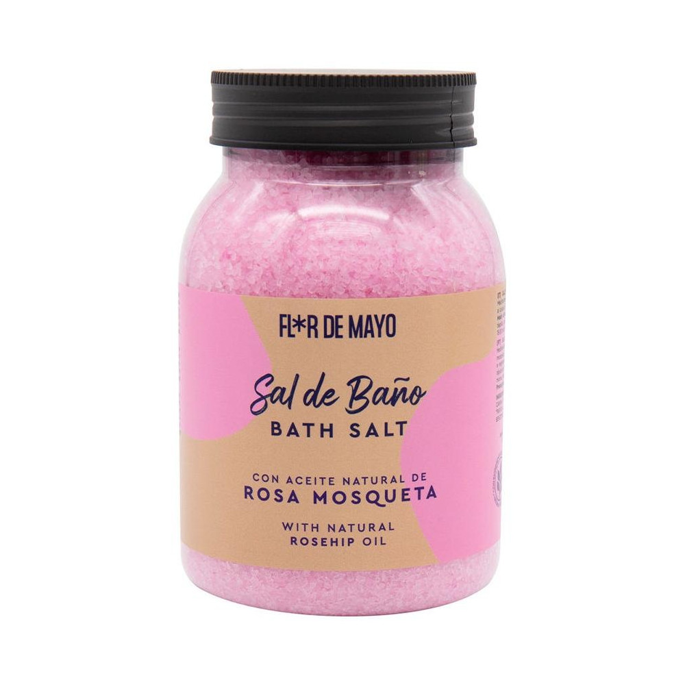 Flor De Mayo Sal De Baño Rosa Mosqueta 650G