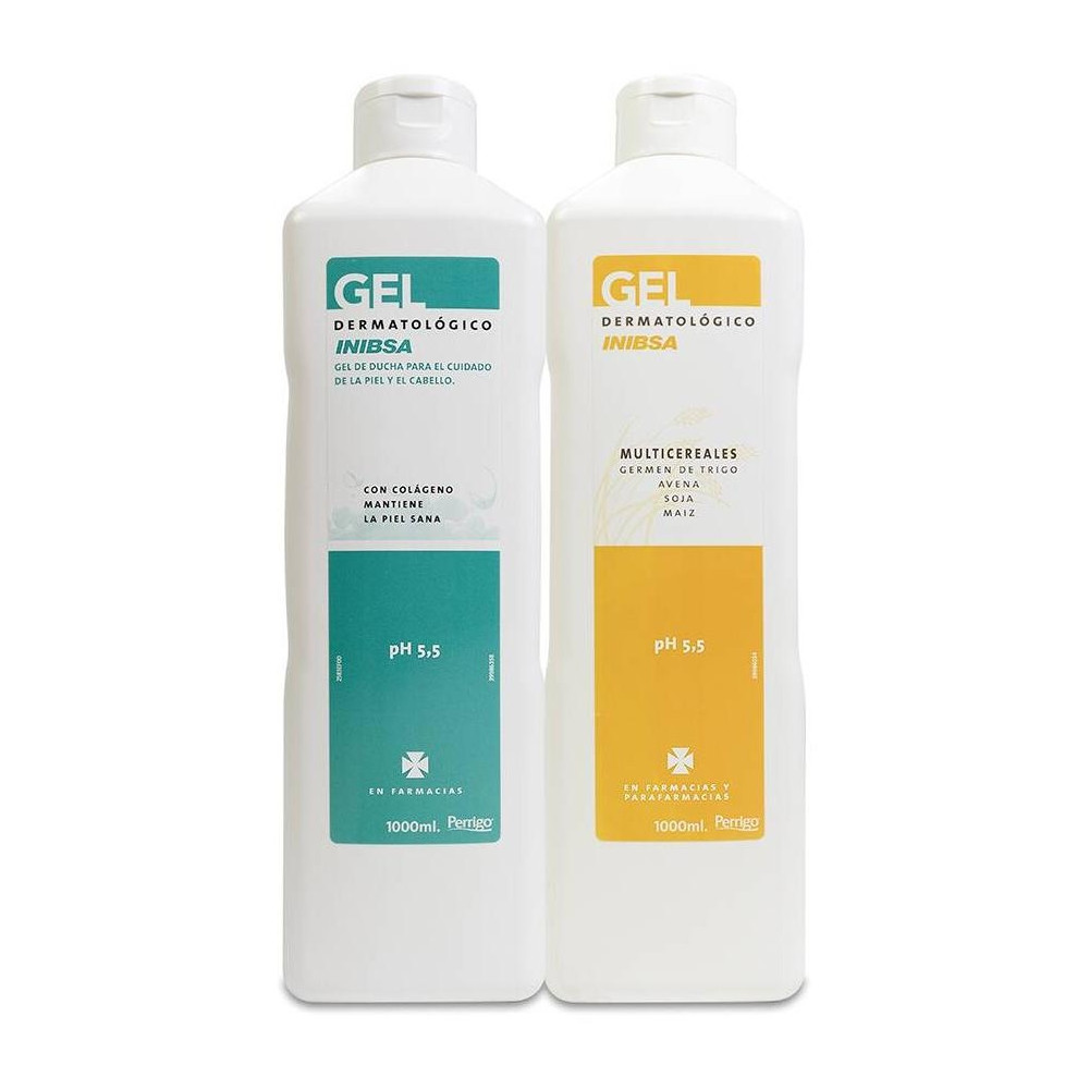 Pack Inibsa Gel Con Colágeno + Gel Multicereales 2X1L