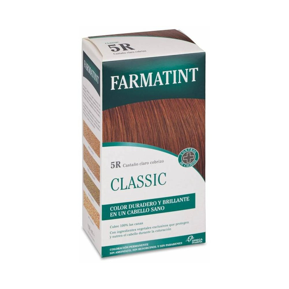 Farmatint Gel Coloración Permanente 5R-Castaño Claro Cobrizo 5 U