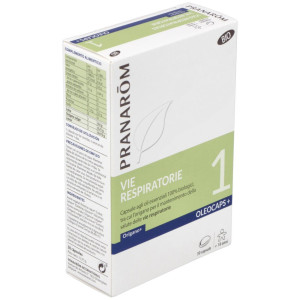 Pranarom Oleocaps+ 1 Vías Respiratorias Bio, 30 Cápsulas