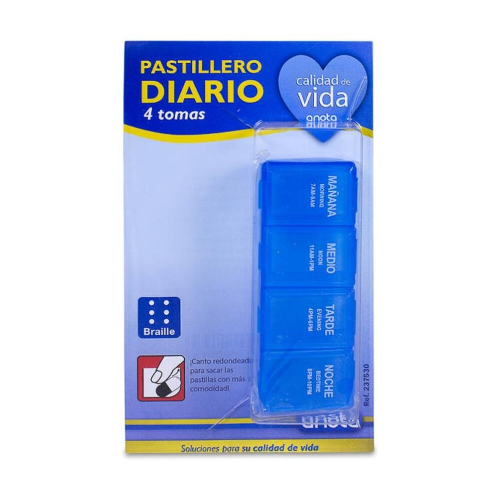 Anota Pastillero Diario 4 Tomas, 1 Ud