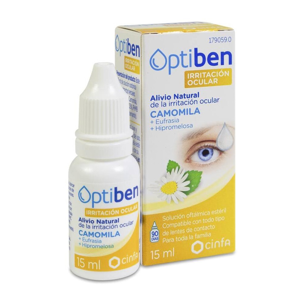 Optiben Ojos Irritados Estéril Sequedad Ocular Frasco 15Ml