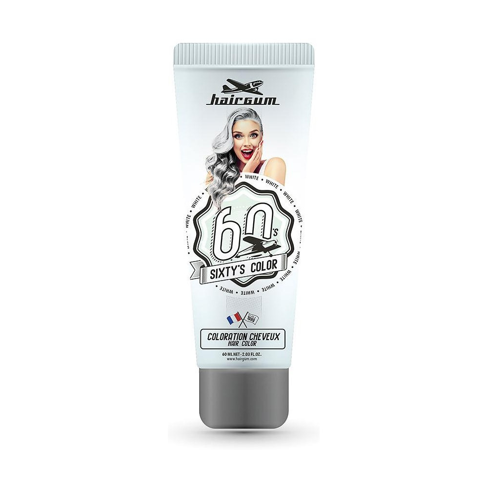 Hairgum Sixty'S Color Hair Color White 60Ml