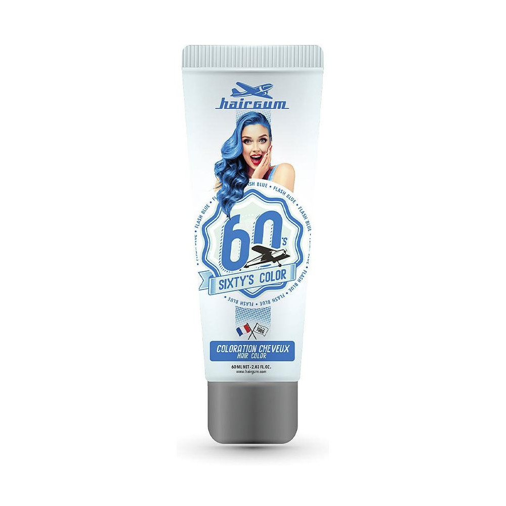 Hairgum Sixty'S Color Hair Color Flash Blue 60Ml