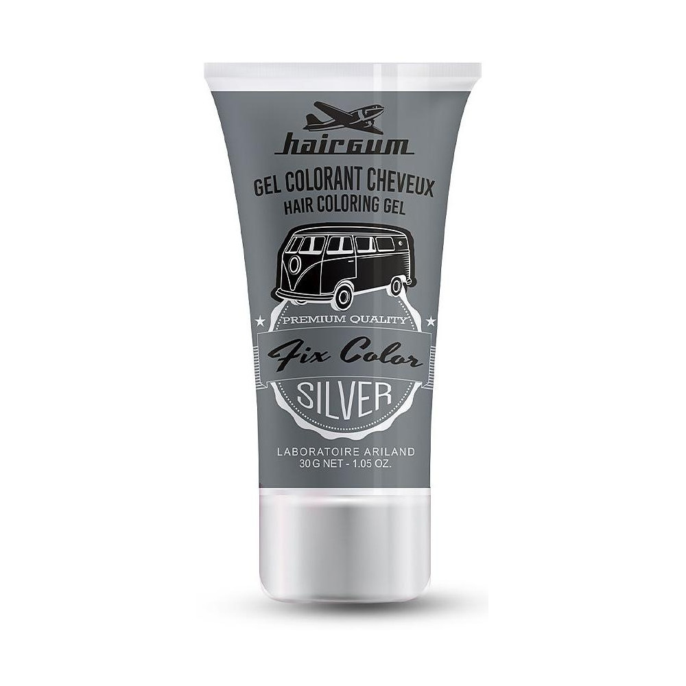 Hairgum Fix Color Gel Colorante Cabello Plateado 30Ml
