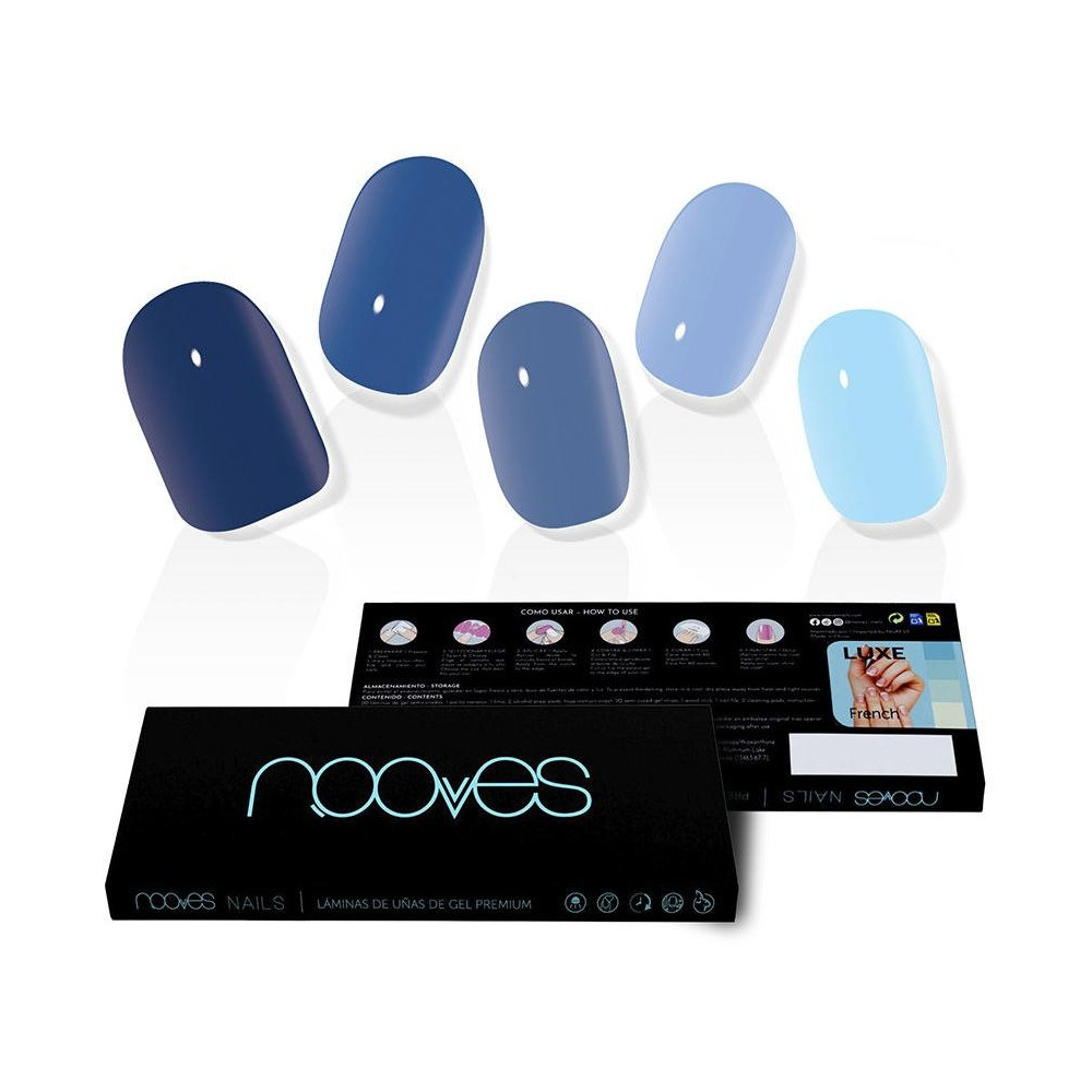 Láminas De Uñas De Gel Melancholic Heart Premium Luxe Solid 20 U