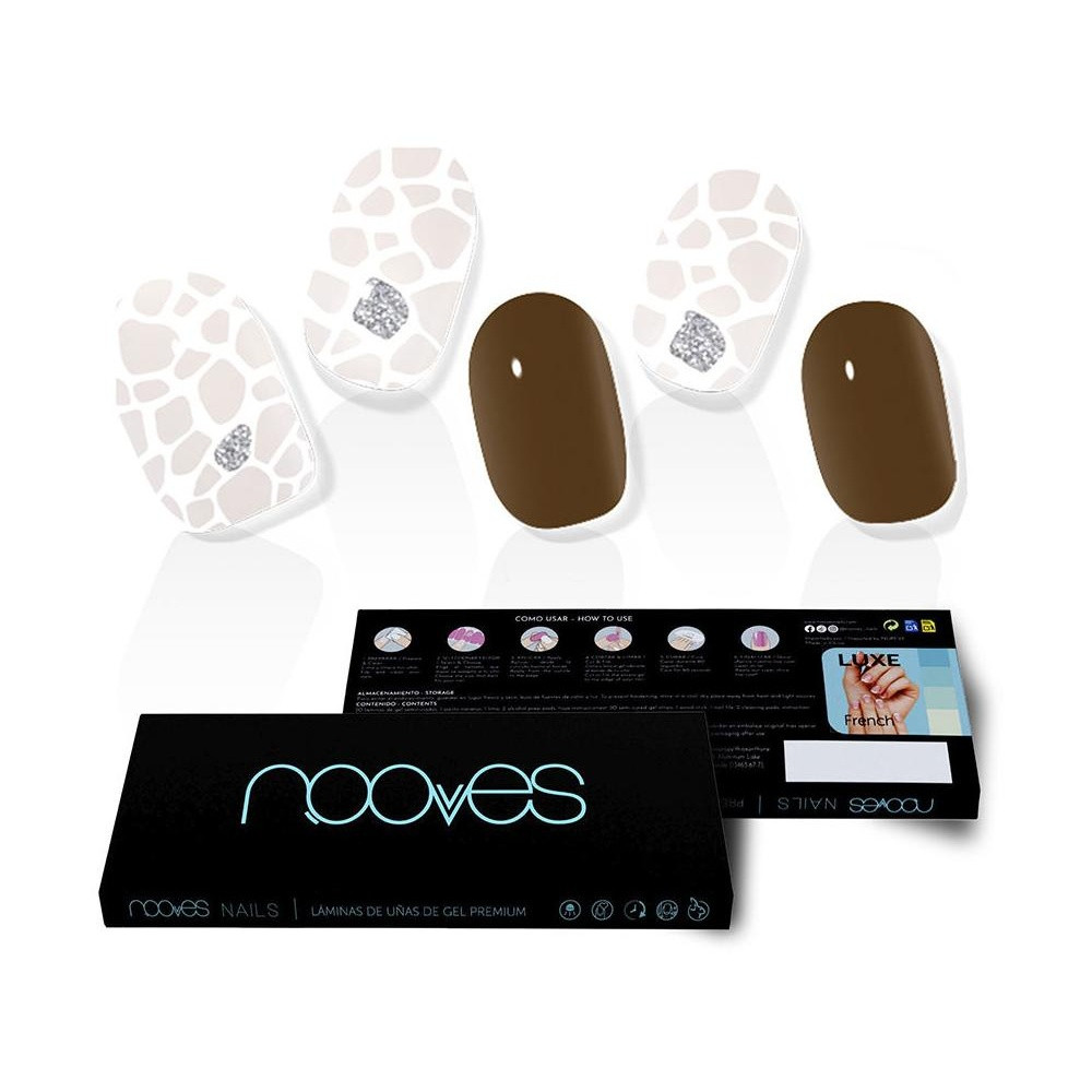 Láminas De Uñas De Gel Suzanne Premium Glam Glitter 20 U