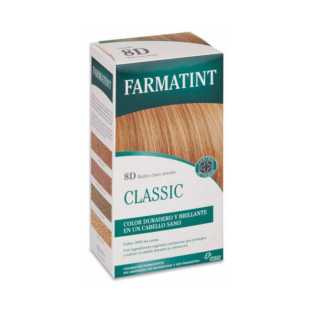 Farmatint Gel Coloración Permanente 8D-Rubio Claro Dorado 5 U