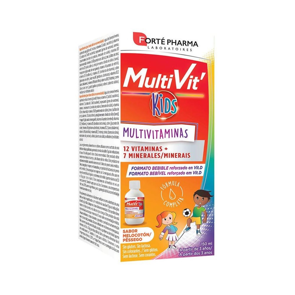 Multivit Kids Bebible Melocotón 150 Ml