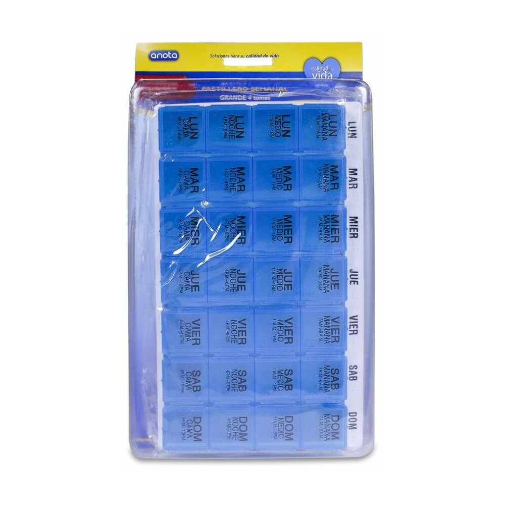 Anota Pastillero Semanal 4 Tomas, 1 Ud