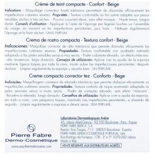Avène Couvrance Crema Compacta Confort Tono 2.5 Beige Spf 30, 9,5 G