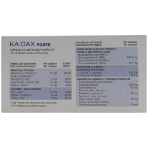 Kaidax Forte Cápsulas Anticaída 60 Caps