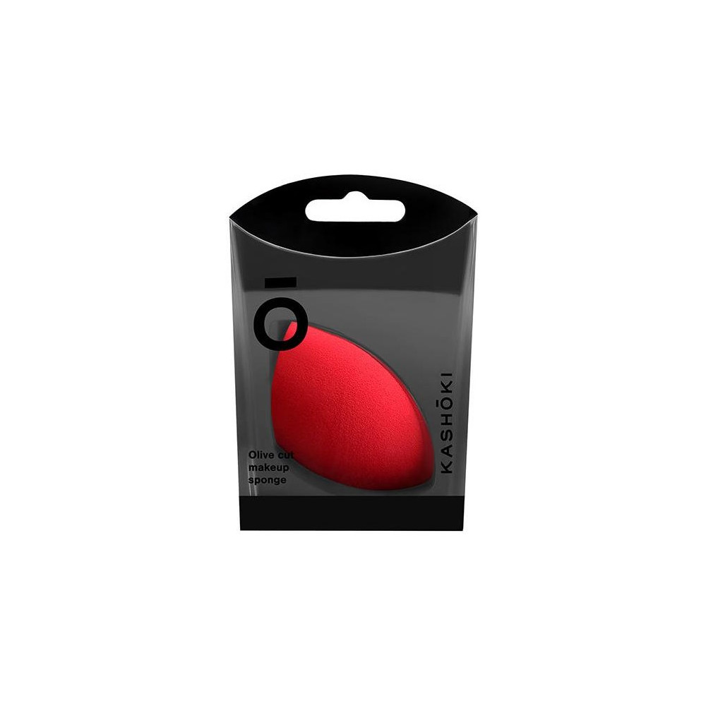 Kashōki Olive Cut Makeup Sponge Red 1Ud