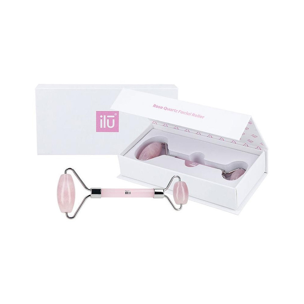Ilū Facial Roller Rose Quartz 1Ud