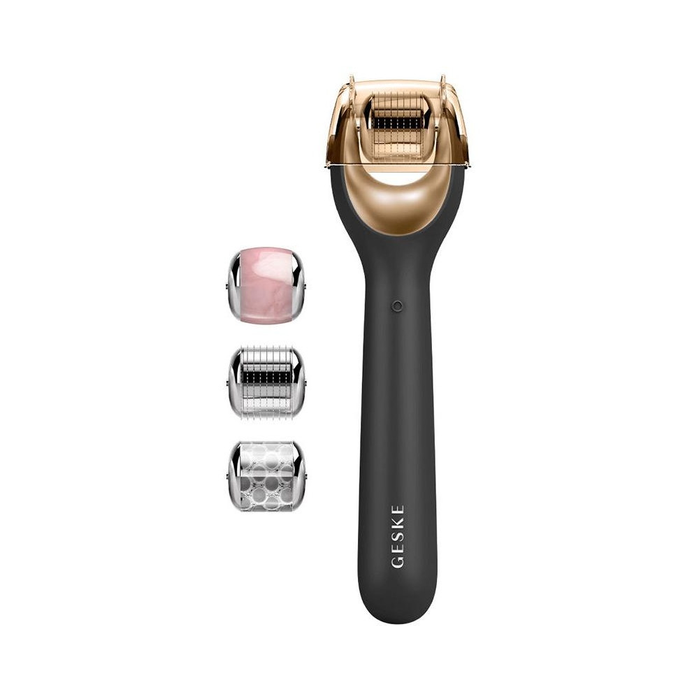 Smart App Guided Rodillo Facial Microagujas 9 En 1 Negro 4 U