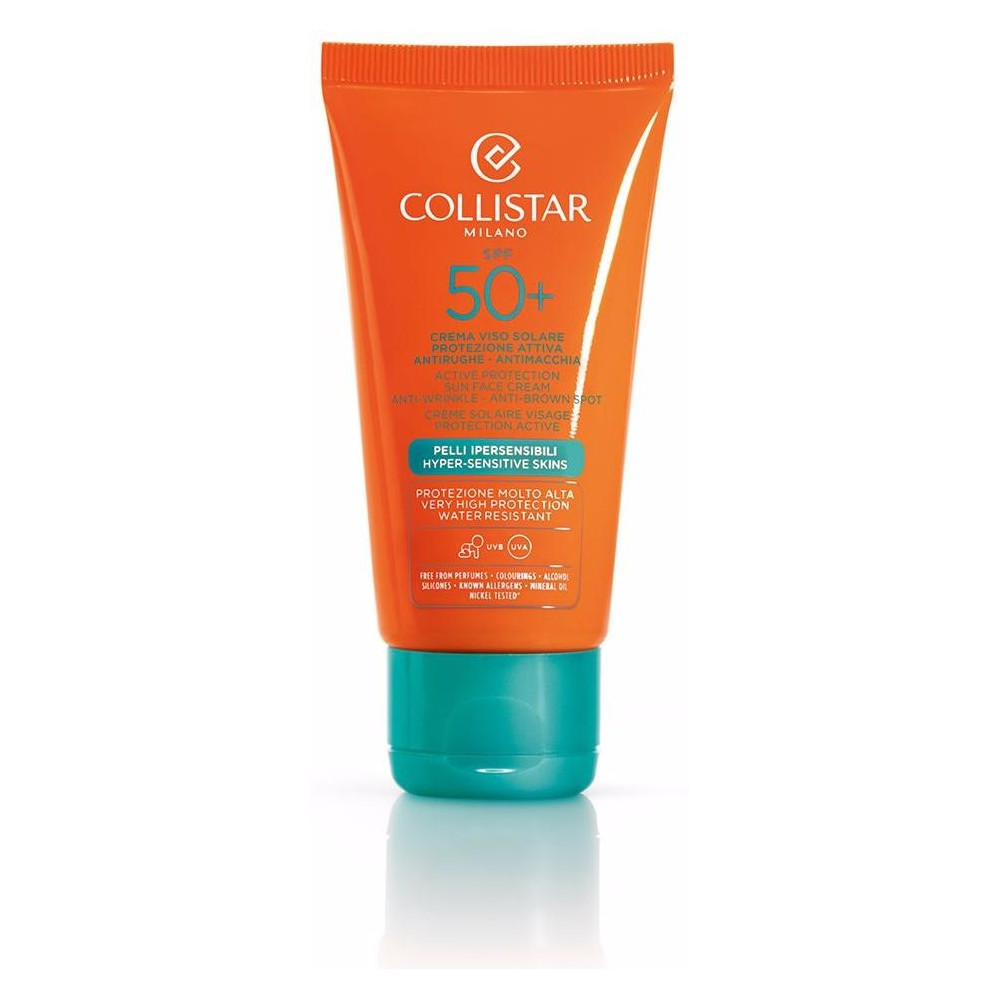 Collistar Bronceado Perfecto Bronceador Cara Pieles Hipersensibles Spf 50 50 Ml