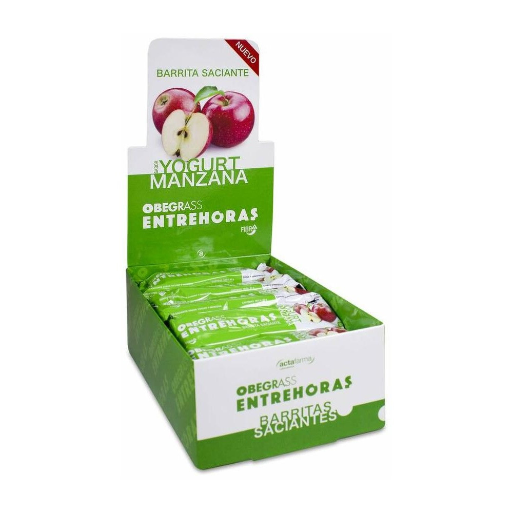 Obegrass Barritas Entrehoras Yogur Y Manzana, 20 Uds