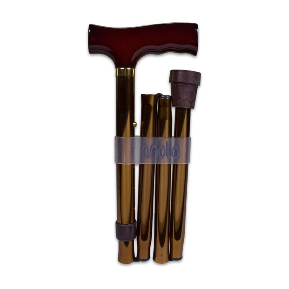 Prim Muletilla Plegable Aluminio Puño Recto Bronce 1Ud