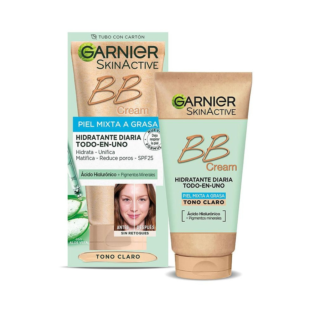 Skinactive Bb Cream Piel Mixta A Grasa Spf25 Light