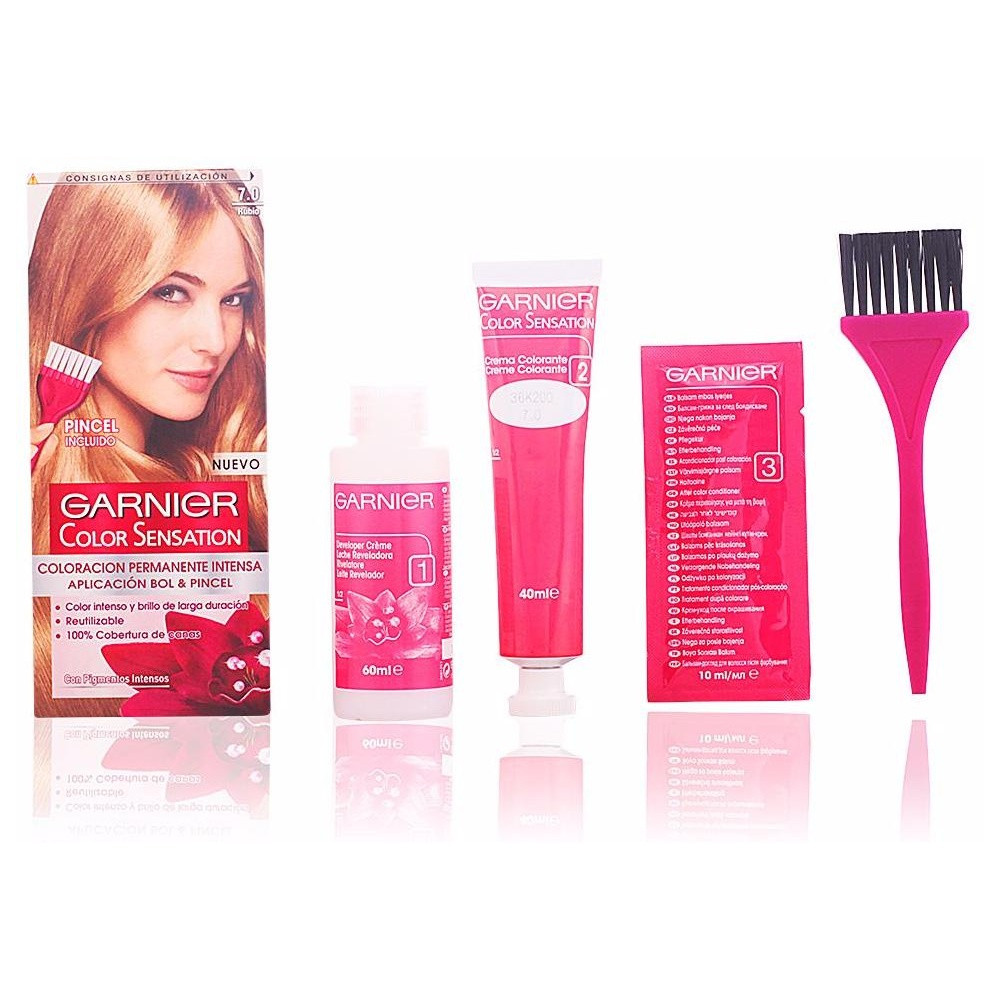 Garnier Color Sensation N°7.0 Rubio 4Uds