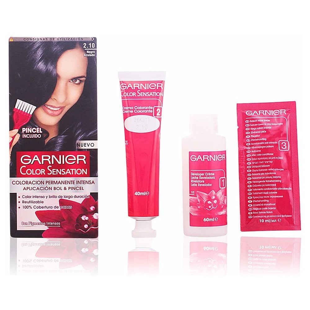 Garnier Color Sensation N°2.10 Negro Azulado 4Uds