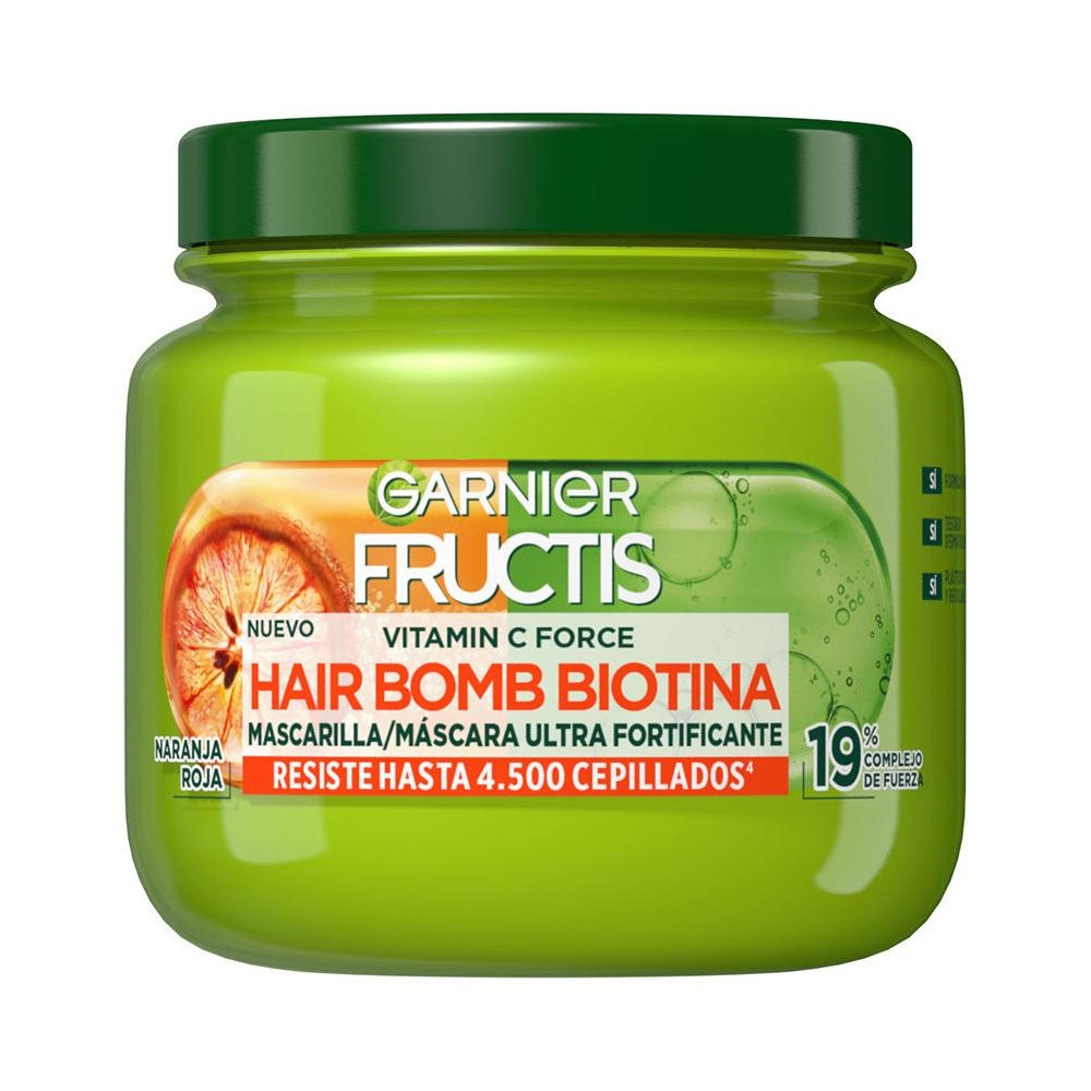 Garnier Fructis Vitamin Force Hair Bomb Biotina Mascarilla 320Ml