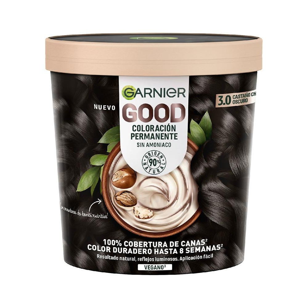 Garnier Good Coloración Permanente 3.0 Castaño Oscuro 217Ml