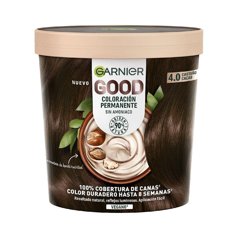 Garnier Good Coloración Permanente Nro 4.0 Castaño Cacao 217Ml