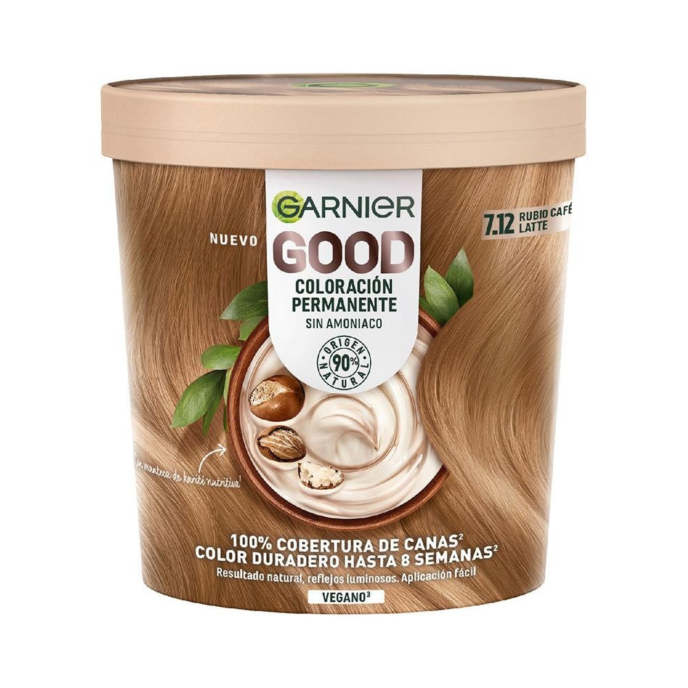 Garnier Good Permanent Coloration 7.12 Blonde Café Latte 217Ml