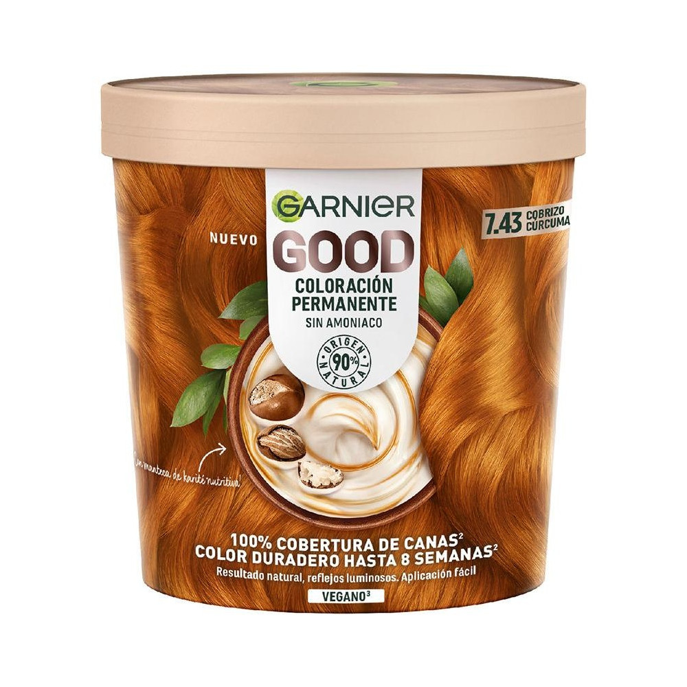 Garnier Good Coloración Permanente Nr 7.43 Cobrizo Cúrcuma 217Ml