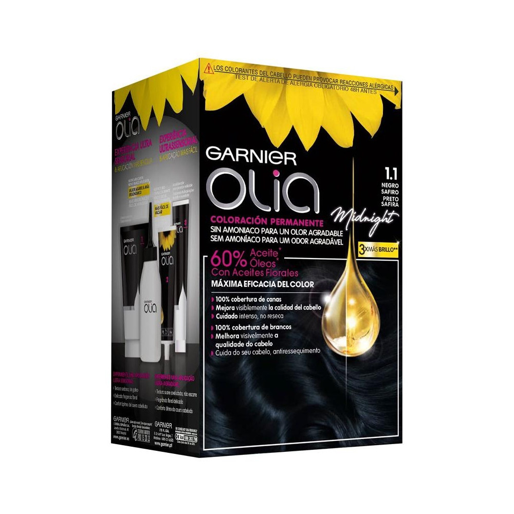 Garnier Kit Olia Coloración Permanente 110 Black Sapphire