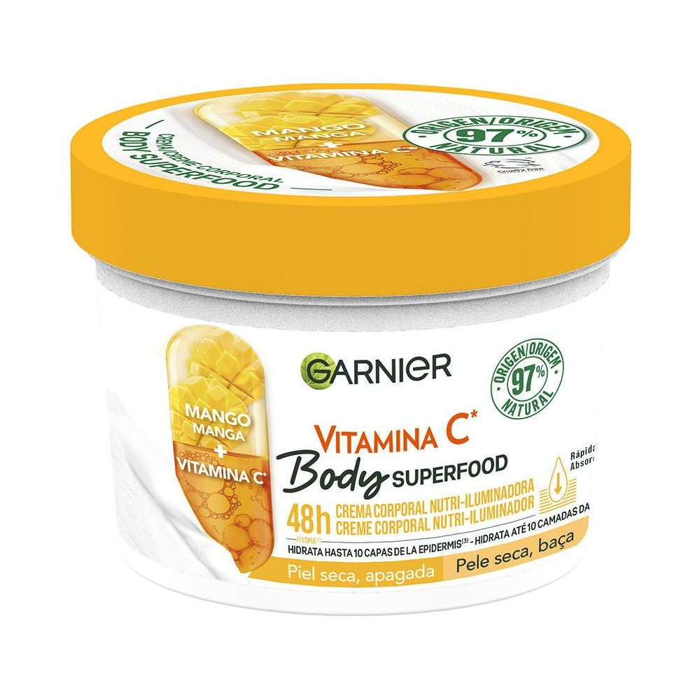 Garnier Body Superfood Mango + Vitamina C Crema Corporal 380Ml