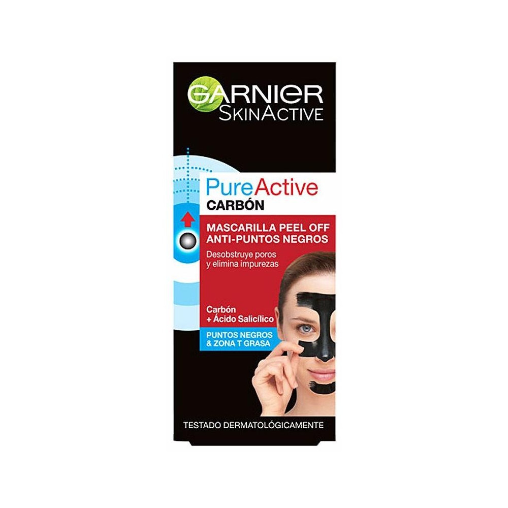 Garnier Pure Active Carbon Mascarilla Peel-Off Puntos Negros 50Ml