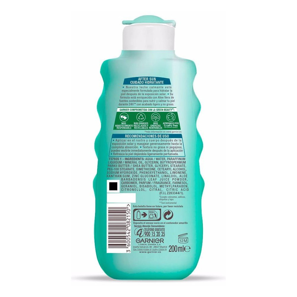 Aftersun Hidratante Leche Calmante Aloe Vera 200 Ml