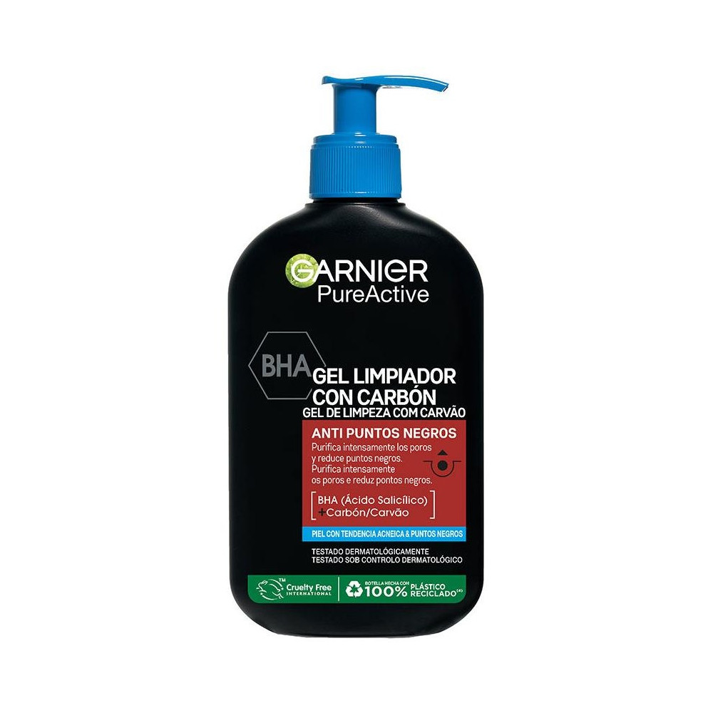Garnier Pure Active Gel Limpiador Carbón 250Ml