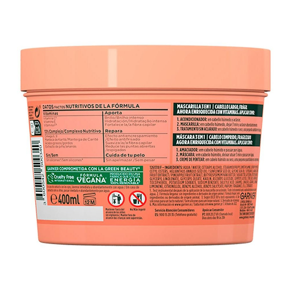 Garnier Fructis Hair Food Piña Mascarilla Anti-Rotura 350Ml