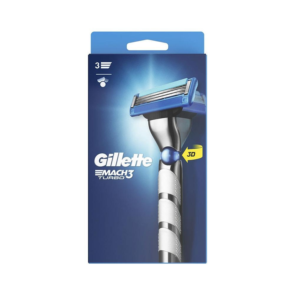 Gillette Mach3 Turbo Maquinilla De Afeitar 3D 1Ud