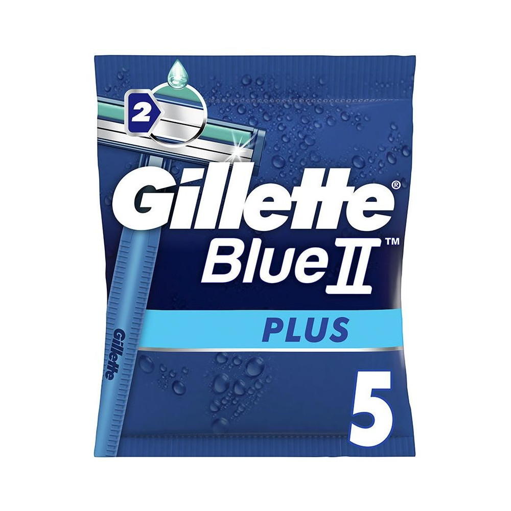 Gillette Blue Ii Plus Cuchilla Afeitar Desechable 5Uds