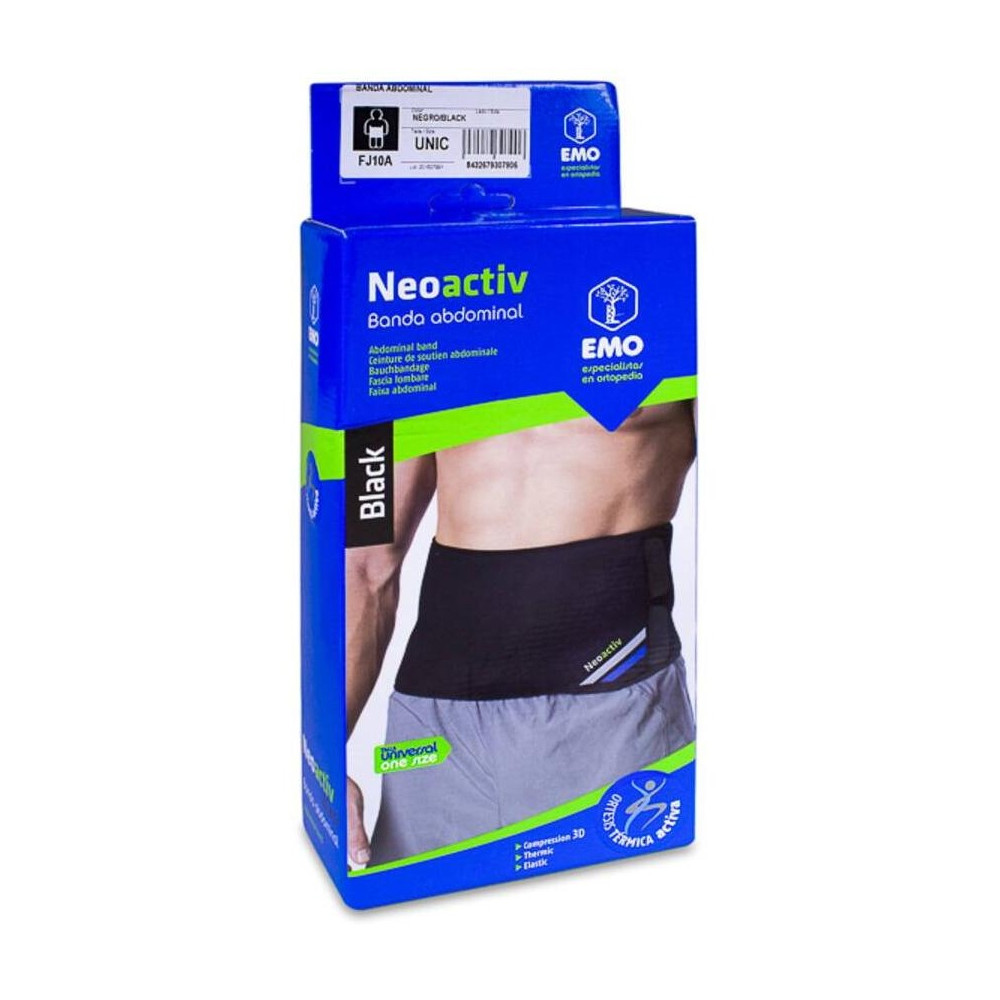 Emo Neoactiv Banda Abdominal Negra Talla Única
