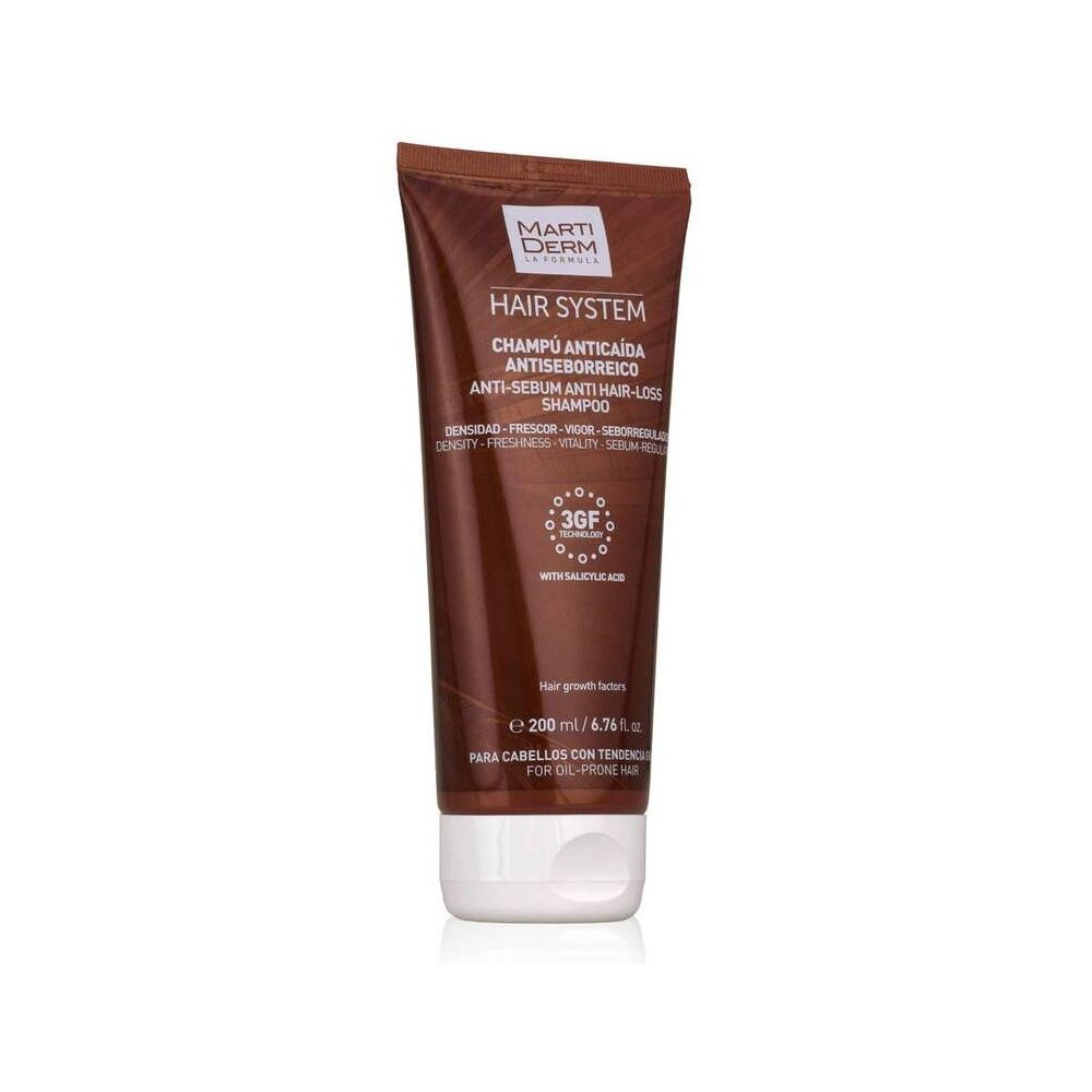 Martiderm Hair System Champú Anticaída Antiseborreico 200 Ml