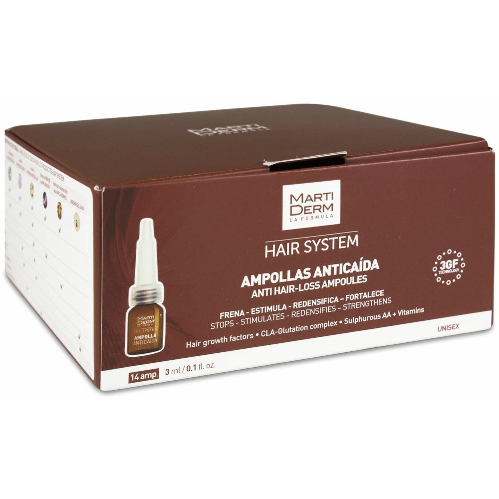 Martiderm Hair System Tratamiento Anticaída 14 Ampollas