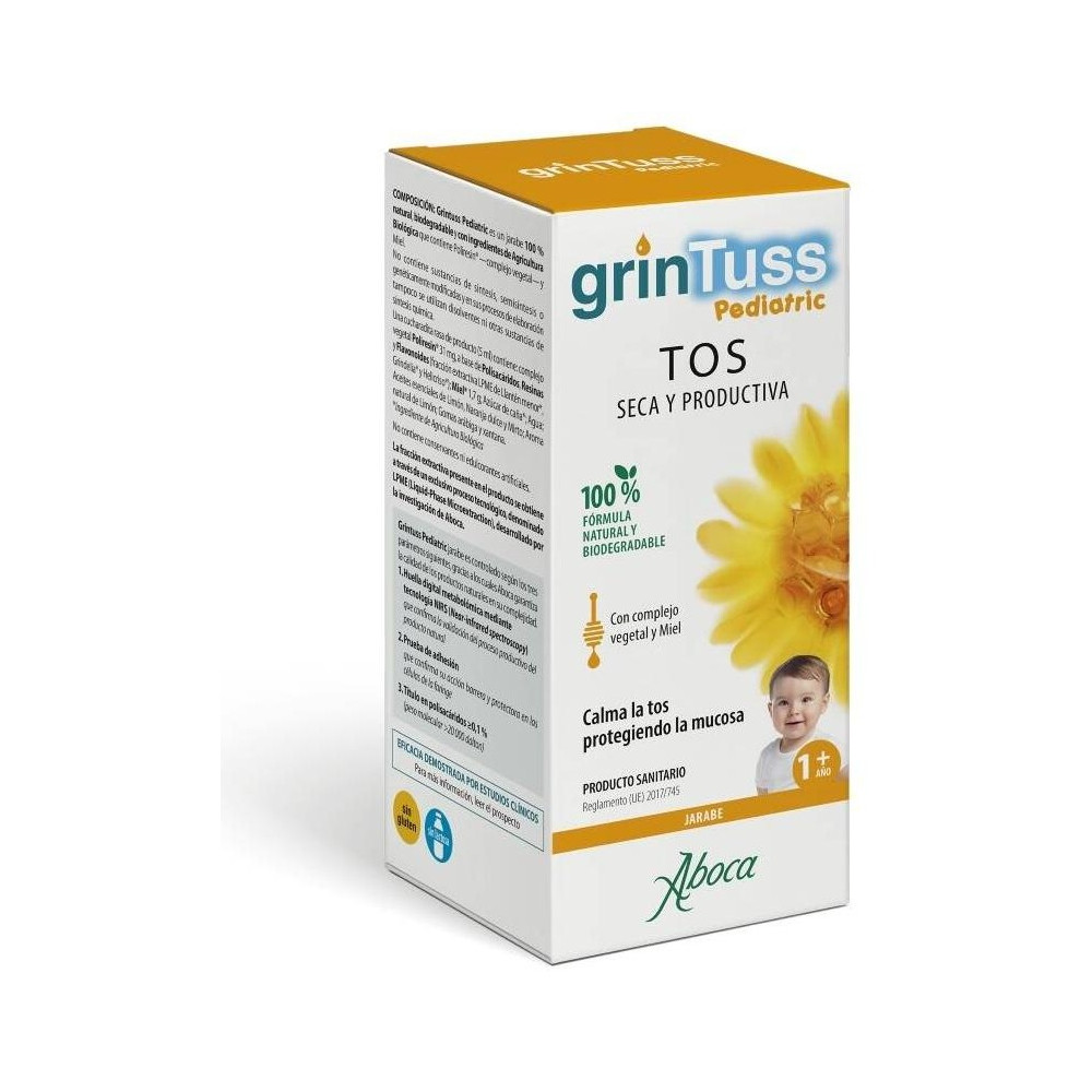 Aboca Grintuss Pediatric Tos Seca Y Productiva Jarabe 180G