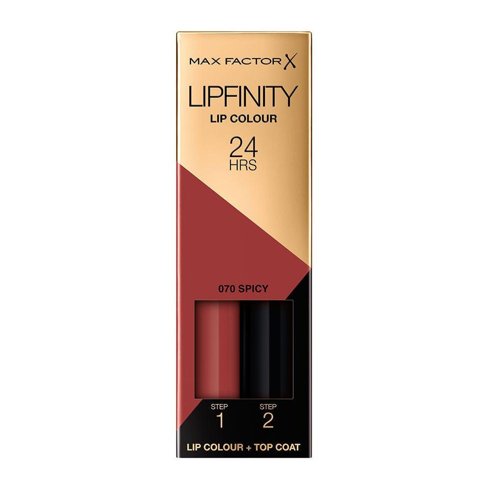 Max Factor Set Lipfinity Lip Colour + Top Coat 070 Spicy Shade