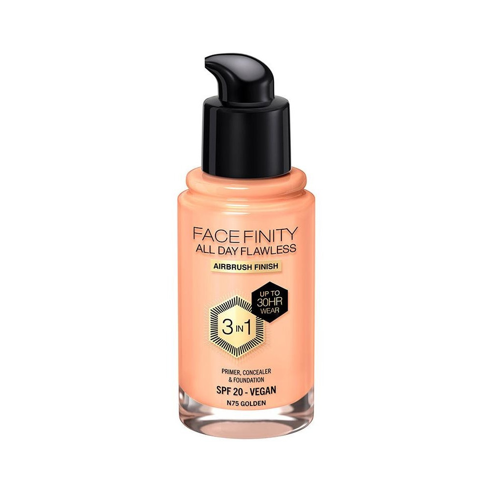 Facefinity 3In1 Primer, Concealer Y Foundation 75-Golden 30 Ml