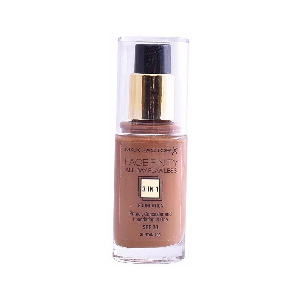 Facefinity All Day Flawless 3 In 1 Foundation 100-Suntan 30 Ml