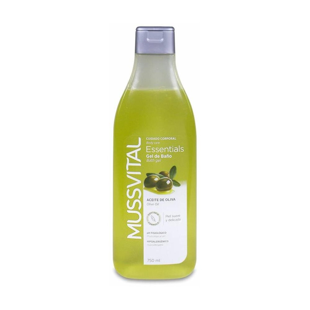 Mussvital Essentials Gel Baño Aceite De Oliva 750 Ml
