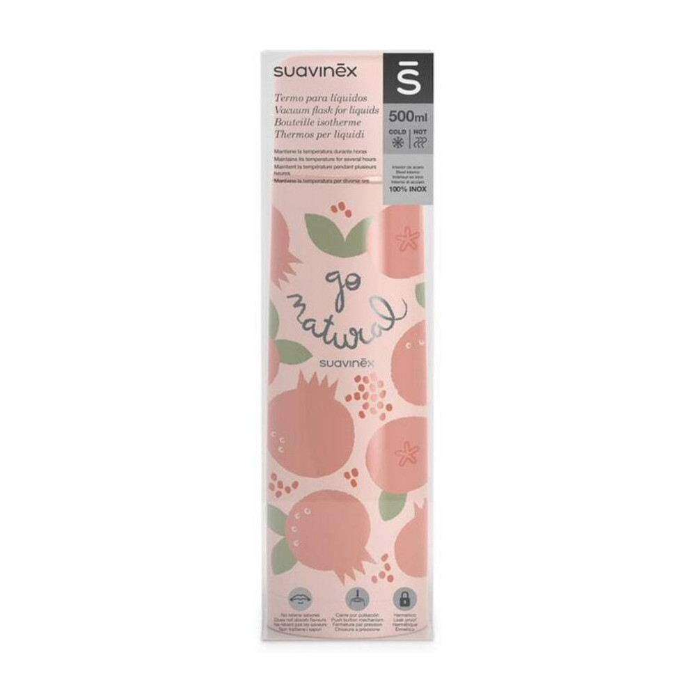Suavinex Termo Para Líquido Color Rosa 500 Ml, 1 Ud